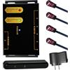 Ensigear Kit ripetitore IR, 3 in 6 out, sistema ripetitore a infrarossi, telecomando Home Theater fuori dalla vista. Estensore IR 300 m, mini ricevitore 20 KHz-60 KHz, super compatibilità