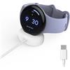 Wustentre 5W Rapido Caricatore per Google Pixel Watch 4, USB-C Magnetico Dock di Ricarica per Google Watch 4, Replacement Watch Charger Only Compatible with Pixel Watch 4 (41mm/45mm), 3.3ft