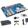 WayPonDEV Banana Pi BPI-R4 WiFi 7 Scheda Router WiFi Dual-Band Wireless OpenWRT, con SoC MediaTek MT7988A (Filogic 880), Supporto 2X 10GbE SFP e 4X GbE Gigabit Ethernet per NAS Smart Home Gateway (Bundle2)