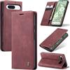 Azororo Cover per Google Pixel 8A 5G, Premium PU Pelle Custodia, Magnetica Carta Fessura Portafoglio Case, Flip Cavalletto Custodia per Google Pixel 8A - Vino Rosso