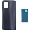 Senza Marchio Ricambio Copri Batteria + biadesivo compatibile con XIAOMI Mi 10 LITE 5G / M2002J9E M2002J9G Ricambio Vetro Posteriore Back Cover Retro Scocca + adesivo (Nero)