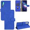 Generic compatibile con TCL 20 Pro 5G display 6,67 T810S T810H Custodia COVER STAND flip LIBRO gel PORTAFOGLIO Protezione display chiusura magnetica eco pelle porta carte vano card (Blu)