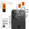 SPIGEN EZ Fit Glas.tR Optik Pro - Pellicola protettiva per obiettivo della fotocamera Apple iPhone 15 Pro / 15 Pro Max (2023), kit di facile installazione, protezione per obiettivo in vetro temperato,