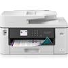 Brother MFC-J5345DW - Multifunzione a getto d'inchiostro 4 in 1, 250 fogli, stampante, scanner, fotocopiatrice, fax, bianco, medio