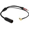 JiaHeHe Adattatore antenna Dab+/FM universale per auto, cavo antenna con splitter SMB a DIN, ricezione radio digitale stabile per autoradio, installazione facile e uso multiplo in veicolo