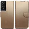KEJI Cover Custodia per TCL 505 Cover Custodia A Libro in Pelle Portafoglio con Supporto Flip Custodia Supporto Stand Chiusura Magnetica TCL 505, Elegante (ORO)