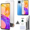 RongZy LCD Display per 6.4 Realme 8 PRO RMX3081 / Realme 8 4G RMX3085 Schermo LCD Touch Screen Assemblea Sostituzione di Vetro Digitalizzatore con Strumenti(Nero)