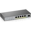 ZYXEL GS1350-6HP-EU0101F commutateur réseau Géré L2 Gigabit Ethernet (10/100/1000) Connexion Ethernet, supportant l'a