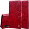 generale Generico Custodia Compatibile con HUAWEI P SMART PRO display 6.59 STK-L21 Honor 9X / 9X Pro / Y9s COVER STAND flip LIBRO gel protezione ANTIURTO antigraffio case PORTAFOGLIO eco pelle magnetica rosso