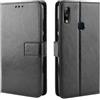 generale compatibile con Asus Zenfone Max Plus (M2) ZB634KL (6.26) A001D Custodia COVER case FLIP LIBRO stand GEL silicone morbida TPU eco pelle protezione PORTAFOGLIO MAGNETICA porta carte simil pelle Nero