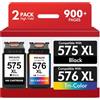 inkalfa Cartucce 575 576 TS3750i TS3550i TR4755i: Compatibili per Canon 575 576 XL per Canon Pixma TR4750i TR4700 TS3551i TS3751i TR4751i TR4756i TS3752i PG-575 CL-576 Stampante (Nero Colore)