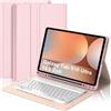 WINCHKING Custodia Tastiera per Samsung Galaxy Tab S10 Ultra/S9 Ultra 14,6, Cover Tastiera Bluetooth Layout Italiano Magnetica per Samsung S9/S10 Ultra Tab 14.6 Pollici, Rosa