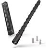 Bingfu Antenna Auto Corta Autoradio DAB FM AM Universale, Viti Incluse M4.0 M5.0 M6.0 di Diverse Dimensioni 18cm Rod Tetto Nero per Veicolo Camion SUV Auto Amplificata Radio