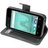 ebestStar - Cover Compatibile con Wiko Sunny 2 Custodia Portafoglio Pelle PU Protezione Libro Flip, Nero [Apparecchio: 126.6 x 66.3 x 11.4mm, 4.0'']