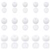 QfwdfcTrenz 30 auricolari di ricambio in silicone bianco, tappi per le orecchie, compatibili, auricolari morbidi con la maggior parte delle cuffie in-ear (3 misure)