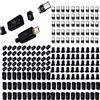RUNCCI-YUN 50 pezzi Micro USB Tipo B Femmina 180 Degree davanti 5pin/dietro 4pin SMD SMT di saldatura Jack+copertura alloggiamento. per telefono cellulare, tablet e cavo USB & Flash Disk