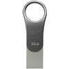 Silicon Power SP/Silicon Power mobile C80 32GB USB 3.0 Flash Drive girevole con doppio connettore Type-C/USB per periferiche Type-C e MacBook - Titanio