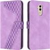 OKZone Cover per Huawei Mate 20 Lite, Custodia in PU Pelle per Huawei Mate 20 Lite, Custodia a Libro Protettiva Folio Portafoglio con Chiusura Magnetica e Slot per Carte Wallet Case Cover (Porpora)