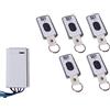 Schartec Mini ricevitore radio universale, porta da garage come set con 5 telecomandi, ricevitore radio 433 MHz per porta del garage