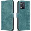 Generico Compatibile con MOTOROLA MOTO E13 4G XT2345 Custodia COVER stand flip LIBRO gel PORTAFOGLIO Protezione display magnetica eco pelle porta carte vano card (Verde)