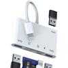 Aksenli Adattatore Lightning a USB Lettore di Schede SD (6in1)per iPhone 14 13 12 11 Pro Max 7 8 Micro SD Card Reader Cavo ricarica Chiavetta OTG 3.0 per Apple per iPad Fotocamera TF Memoria Scheda Trasferire