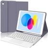 WINCHKING Tastiera per iPad A16 11/10 Generazione (2025/2022) con Touchpad, Cover con Tastiera per iPad 11 Gen 11 Pollici/10 Gen 10.9 Pollici, Magnetica QWERTY Keyboard, Custodia con Portapenna, Viola lavanda
