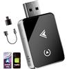 PARPAT Adattatore Wireless 2 in 1 per CarPlay/Android Auto, PARPAT CarPlay Wireless Adapter con USB/Type-C, Connessione Stabile e Nessun Ritardo, Compatibile con iPhone/Android (CARPLAY01)