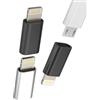 Aksenli Adattatore Micro USB Femmina a Lightning Maschio Ricarica(3 Pack)Android Ricarica Cavo Jack per Apple MFi Certified Spinotto Adapter per iPhone 14 13 12 Pro Max SE 7 8 per iPad Caricabatterie Cavetto