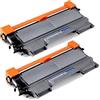 Storepcbox - 2 Toner TN2220 TN2010 Compatibile con Brother DCP-7055, DCP-7055W, DCP-7057, HL-2130, HL-2130R, HL-2132, HL-2132R, HL2135W, HL2140R MFC-7360 N, MFC-7362 N, MFC-7460 Capacità: 2.600