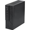 Goodisory MX01 SECC Mini ITX HTPC Chassis senza ventola con alloggiamento per disco rigido da 3,5 e supporto verticale (nero)
