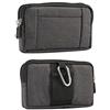 Sixyear Borsa da Uomo Clip da Cintura Sacchetto per Cellulari, Custodia da Cintura per Smartphone Nero, 6.5 Denim Marsupio con Clip Fondina Porta Cellulare Orizzontale Borsello per Outdoor Campeggio Viaggio