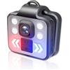 Septpenta Body Camera, 1080P Mini Outdoor Sports Security Videoregistratore Indossabile Wireless, 3 Tipi di Luci a LED, Registrazione Video One Touch Personale per Viaggi, Sport, Corsa