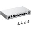 SODOLA Switch di rete a 8 porte da 2,5 GB con SFP 10G, raffreddamento in lega di alluminio e montaggio magnetico, switch Ethernet non gestito multi-gigabit, splitter Ethernet per casa ufficio, plug