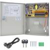 Weishuo Alimentatore 12V 10A 120W per Telecamere, Gruppo di continuità CCTV con 9 Canali, Cassa di Alimentazione Distribuita con Batteria Backup per Telecamere di Sicurezza, DVR e Illuminazione LED