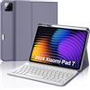 WINCHKING Custodia con Tastiera per Xiaomi Pad 8/8 Pro 11.2, Cover Magnetica Rimovibile Tastiera per Xiaomi Pad 7/8 11.2 Pollici, Italiano QWERTY Layout, Viola