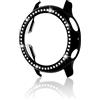 Kioiner Cover Compatibile con Samsung Galaxy Watch, Anti-Graffio Bling Cristallo Ragazze Cover Duro PC Protettivo Custodia per Galaxy Watch Active 2(Nero) (44mm)