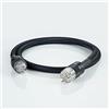 pailvens Pailiny New HiFi 12 awg Pure Copper Double Shield High end Audio Power Cord (Silver Black) (Large)