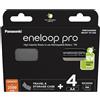 Panasonic Batteria Panasonic Eneloop PRO Black R6 / AA pro BK-3HCDE (min. 2500 mAh) 4 (+Box) pezzi 5410853065036
