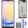 ZOETEC Ricambio per Samsung Galaxy A25 5G SM-A256B A256E A256U, Display LCD, Touch Screen Digitizer, Assemblaggio completo con telaio, Kit di riparazione