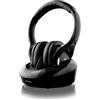 Meliconi Digital Plus Cuffie TV Wireless 863 MHz, Audio Digitale Ottico Toslink e AUX, Portata 100 m, Base di Ricarica, Stereo Senza Interferenze