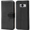Verco custodia per Samsung Galaxy S8 Plus, Case per Galaxy S8+ Cover PU Pelle Portafoglio Protettiva, Nero