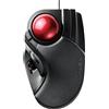 ELECOM Trackball Mouse Wired Large Ball 8 Button with Tilt Function LL Size [Black] M-HT1URXBK (Japan Import)