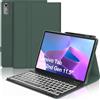 WINCHKING Tastiera per Lenovo Tab P11 (2nd Gen), 7 funzioni di retroilluminazione, Custodia per 11,5 per Lenovo Tab 11(TB350FU/TB350XU 2022), Tsatiera Italiano Slim Bluetooth Rimovibile Magnetica, verde scuro