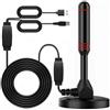 LYEAA Antenna TV digitale DAB Amplificata per Interni con Amplificatore Antenna Set DVB-T2 Outdoor HD