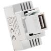 FANTON ALIMENTATORE USB-A DA INCASSO COMPATTO 3A CON AGGANCIO KEYSTONE BIANCO 82896