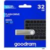 Goodram Chiavetta USB UUN2 - Unità flash USB 2.0, 32 GB - Velocità di lettura fino a 20 MB/s - Velocità di scrittura fino a 5 MB/s - Cappuccio protettivo - Materiale resistente - Argento