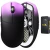 Lamzu Maya X Mouse da gioco wireless ultraleggero 47 g, interruttore ottico, massimo 30000 DPI, simmetrico, MCU Nordic 52840, codificatore antipolvere, sensore PAW3950 (Maya più grande)