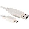 Nilox 1.8m USB 2.0 A - Micro USB 2.0 B M/M cavo USB 1,8 m USB A Micro-USB B Bianco