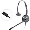 VT Mono Plantronic-QD Cuffie con microfono - per cavi con connettore a disconnessione rapida a 4 pin per call center Office (VT6932QD)