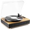 Fenton Giradischi Bluetooth (ingresso/uscita) - Fenton RP162LW - giradischi retrò con altoparlanti (stereo) e lettore mp3 - Legno (Legno chiaro) (102.164)